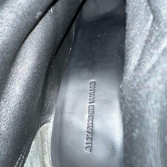 Alexander Wang over-the-knee tall black boots zip size women IT 37.5 / US 7.5 - Picture 9 of 13